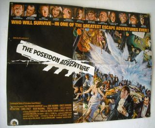 The Poseidon Adventure Gene Hackman 25x20 Original Int Movie Poster