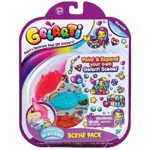 Gelarti Mermaid Set New Paint Decorate Your Own Peel Off Stickers Be