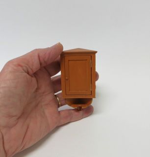 Miniature 1800s Dollhouse Colonial Hanging Corner Cupboard with Milk