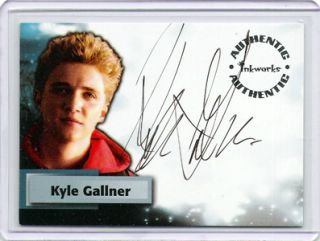  gallner this is a mint smallville season 4 autograph a33 kyle gallner