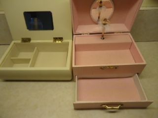  Little Girls Music Jewelry Box w Ballerina Wood Jewelry Box