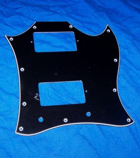 Black Full Face Pickguard for Gibson SG Parts Project