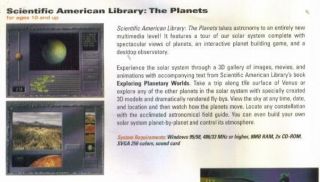 Scientific American Library The Planets PC CD Planetary Space
