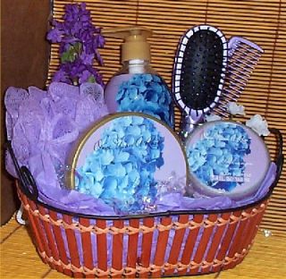 Gift Basket Hydrangea Spa Once Upon A Rose Body Wash