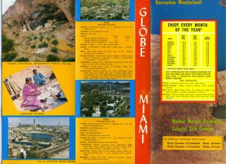 Gila County Arizona Brochures Globe & Miami 1960s Salt River