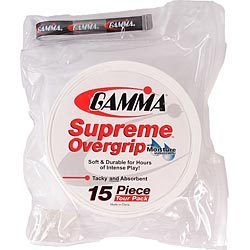Gamma Supreme Tennis Overgrip 15 Pack New