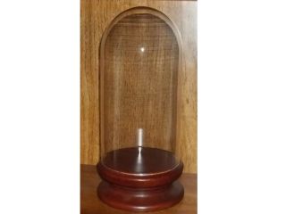 Glass Dome Display with Pedestal Anniversary Clock Doll Ball