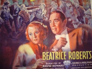 Park Avenue Logger George OBrien Original Movie Poster Linen Backed