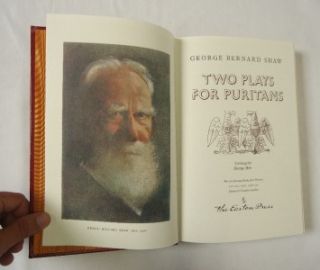 Easton Press, George Bernard Shaw, Two Plays for Puritans. 1979