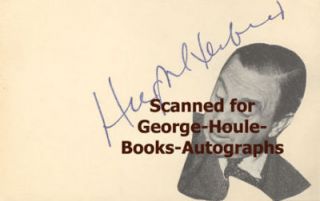 Hugh Herbert Autograph 1937