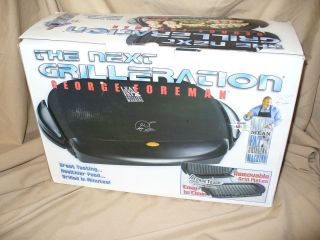 New in Box George Foreman Grill The Next Generation GRP4B Removable