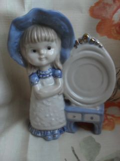 Vintage Little Lady Girl in Front of Mirror Porcelain Figurine Germany