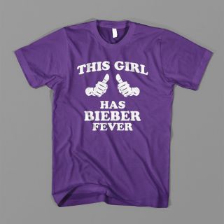 This Girl Has Bieber Fever Justin Beiber 2102 American Apparel Womens