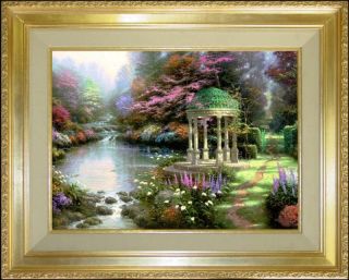 Thomas Kinkade Paintings Garden of Prayer 30x40 re Oil