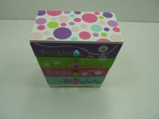 Little Girls Pink Purple Jewelry Box with Drawers Childrens Toys