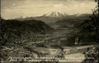 Glenwood Springs Co Panoramic View Old Real Photo Postcard