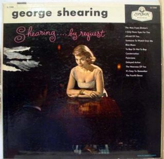 George Shearing by Request LP Vinyl ll 1343 VG