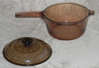 Corning Vision Ware Cookware 2.5 liter~ pot pan with lid Tab Buddy
