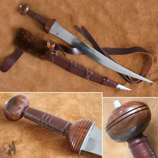 The Roman Gladiator Sword With Leather Sheath & Belt   From Darksword