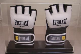 New Deluxe Double UFC MMA Fight Glove Clear Display Case