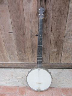 Vintage 1920s 1930s George Washburn 5 String Banjo