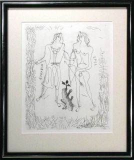 GEORGES BRAQUE LIMITED EDITIONED LITHOGRAPH EROS AND EURYBIA CUSTOM