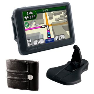 Garmin Nuvi 755T GPS Life Traffic Friction Mount & Case Bundle