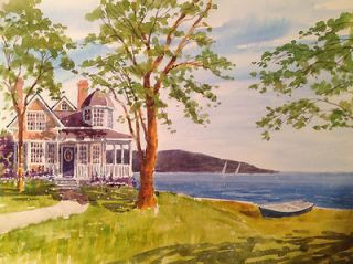 Bay House Victorian DOWNEAST MAINE Oceanside Cottage Lobster Boat New