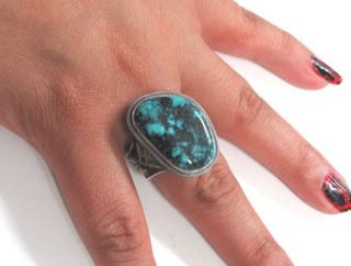 Gary Reeves – Magnificent Blue Diamond Turquoise Ring