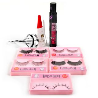 Makeup Gift Set Brushes Eyelashes Eyeshadow Lipstick Mascara Powder