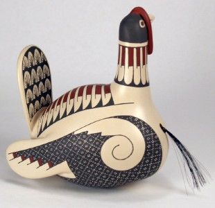 Mata Ortiz Pottery by Gerardo Tena Turkey Effigy