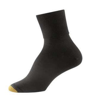 Gold Toe Womens Socks Anklets Cotton Black 1 Pair