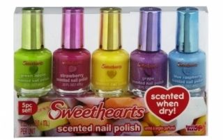   Girls SWEETHEARTS Valentine 5pc Scented Nail Polish Gift Set NEW