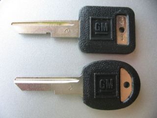 GM 1980 Pontiac Firebird Black Molded Key Blanks