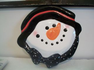 Ceramic Christmas Snowman Gas Stove Burner Covers