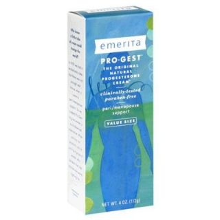 Emerita Pro Gest Cream, Paraben Free, 4 oz. menopause/perimenopause