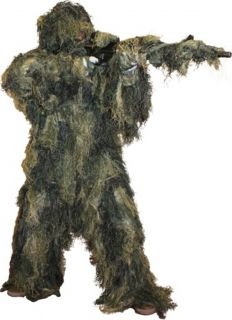 Woodland Camo Ghillie Suit 5 Piece New in Carry Stuffsack Fire