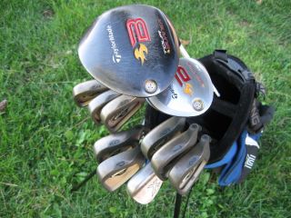 Complete Callaway TaylorMade Golf Club Set Irons Driver Wood Wedge