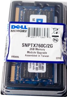 Nanya Laptop Memory SNPTX760C 2GB 200 Pin DDR2 800MHz Dell A1458002