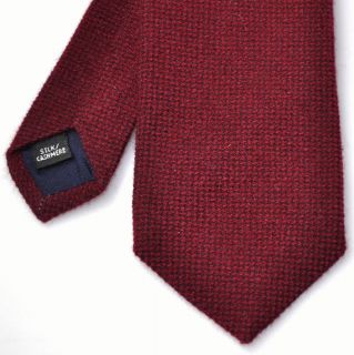 150 Gitman Bros Burgundy Silk Cashmere Neck Tie