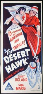 The Desert Hawk 44 Gilbert Roland Serial Orig Daybill
