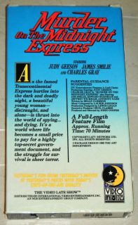  The Midnight Express VHS Video Late Show 1974 Judy Geeson OOP
