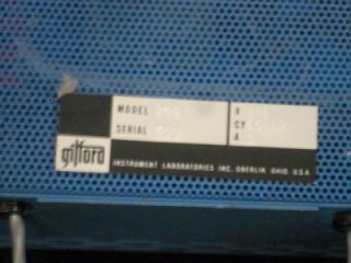 Gilford Instrument Absorbance Meter 209 Used