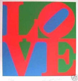 Robert Indiana book of love 11 silkscreens to choose from mint cond