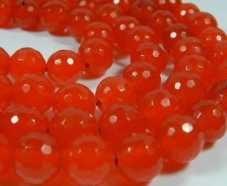  Faceted Rare Orange South America Topaz Round Gems Loose Beads 15 AAA