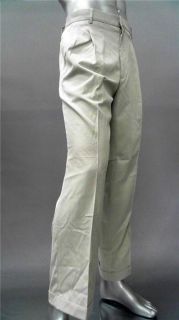 Greg Norman Golf Mens 34 Comfort Pleated Front Casual Pants Beige