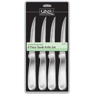 Ginsu 4 Piece Stainless Steak Knife Set 04874