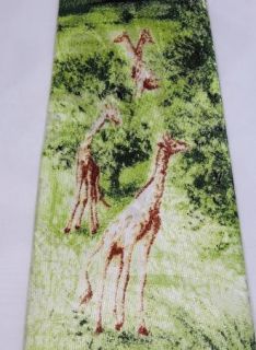  tie necktie description brand roberto cellini theme lions giraffes