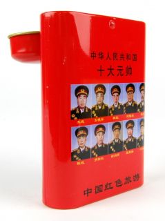 Tin Box Cigarette Case Vintage Style China Mao Generals