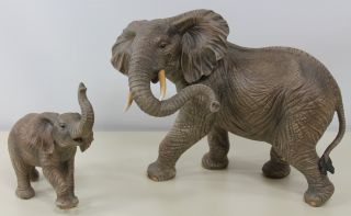 Gentle Giant Collection MOTHER & BABY ELEPHANT Maruri USA Porcelain GG